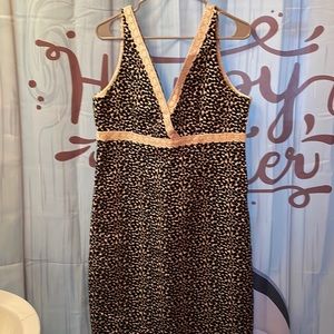 Beautiful black and white dress.